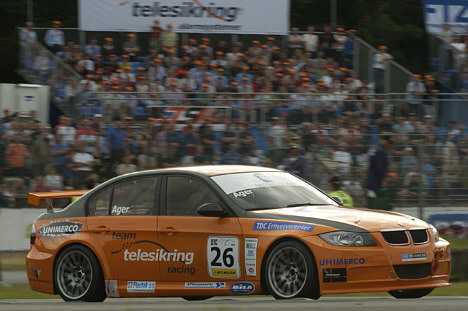 Peter Ager er igen selv at finde bag rattet i den ene af Tean Tele Sikring's BMW racere til DM Finalen.